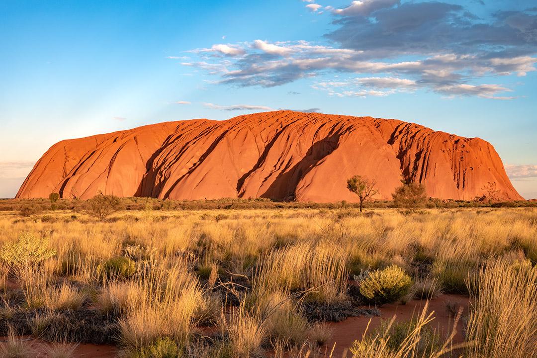 A natural scene from Uluru in Australia