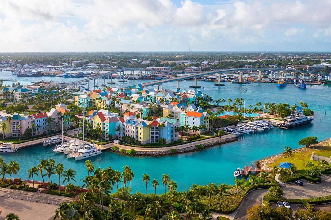 Nassau Harbour in the Bahamas