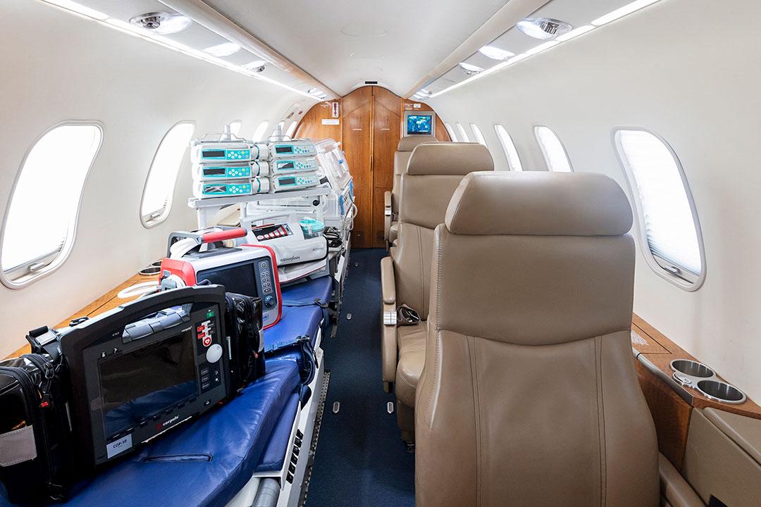 Configuration of an air ambulance